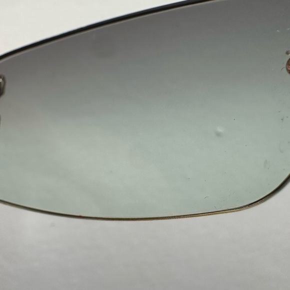 Fellini Rhinestone Silver Rimless Sunglasses - Picture 7 of 9